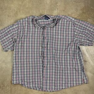 vintage plaid button down top